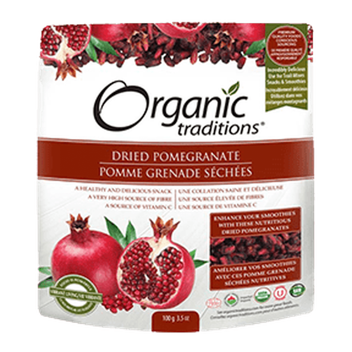 Organic Dried Pomegranates  Organic traditions   