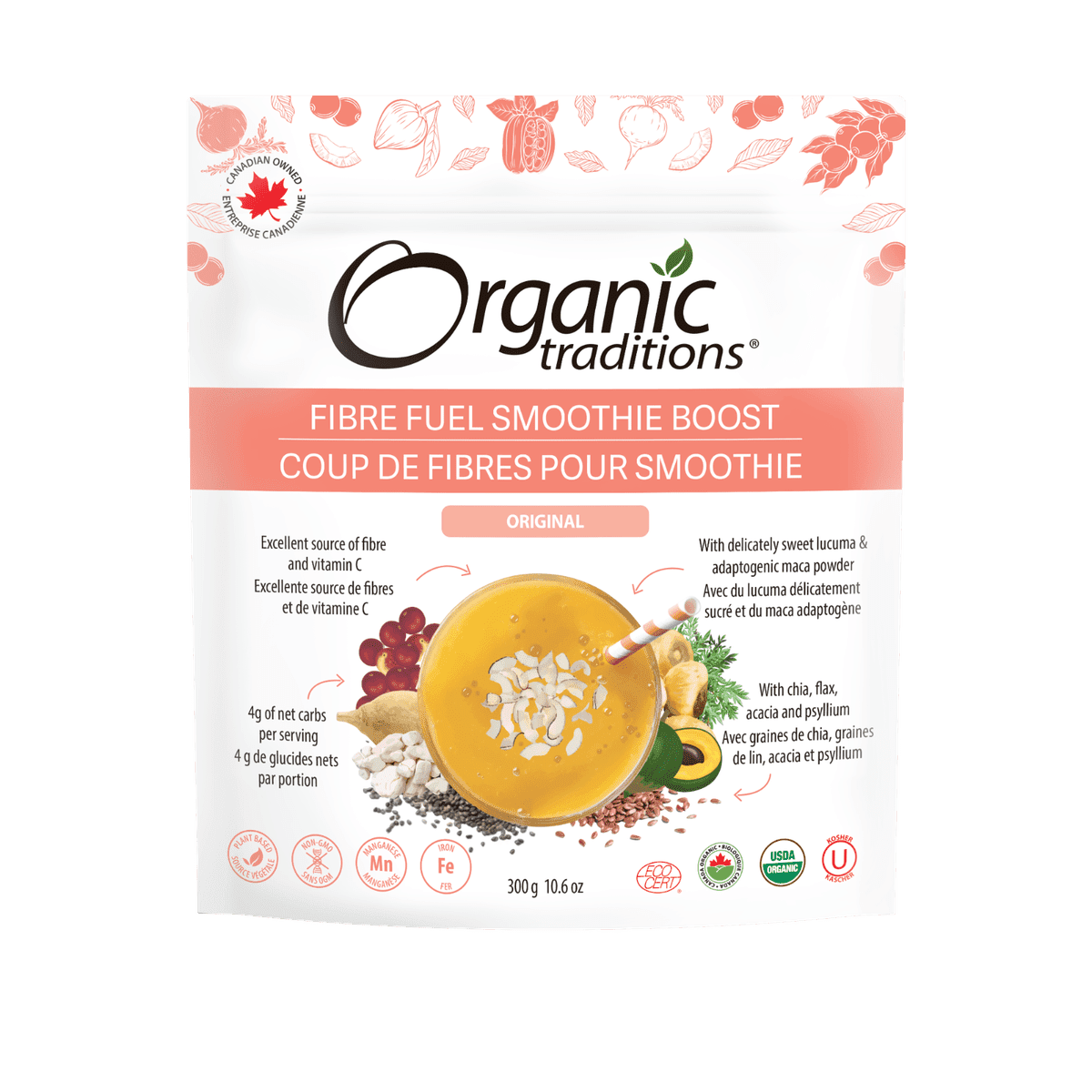 Organic Original Fibre Fuel Smoothie Boost  Organic traditions   