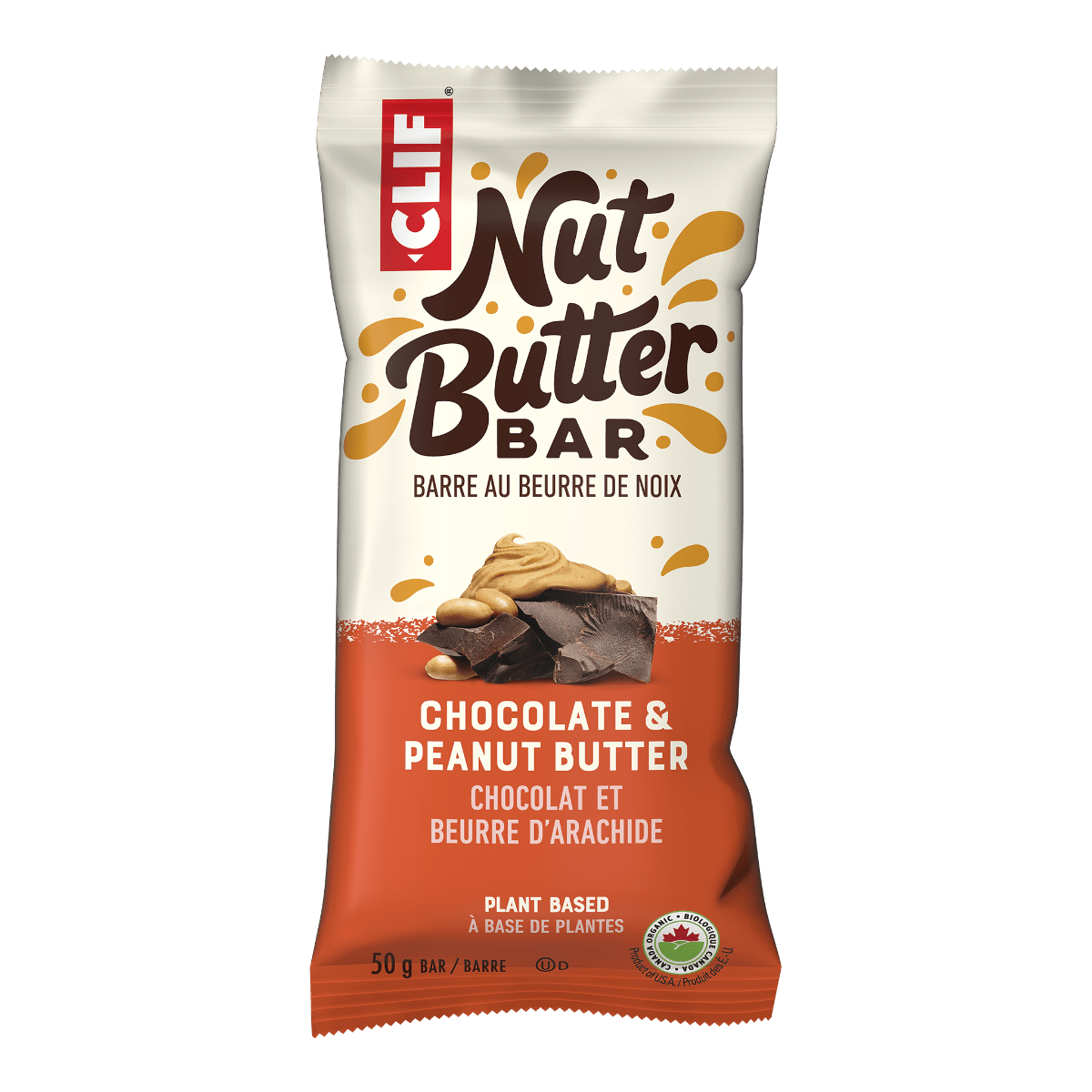 Organic Peanut Butter Chocolate Filled Clif Bar  Clif   