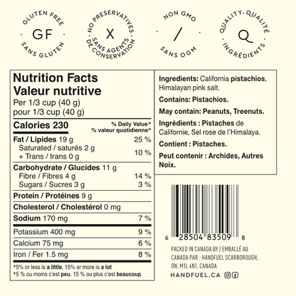 Pistachios Himalayan Salt  Handfuel   