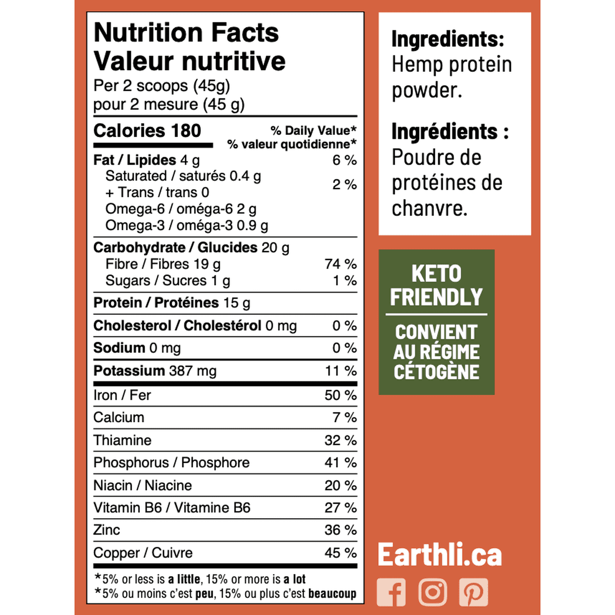 Protein & Fibre  Earthli   