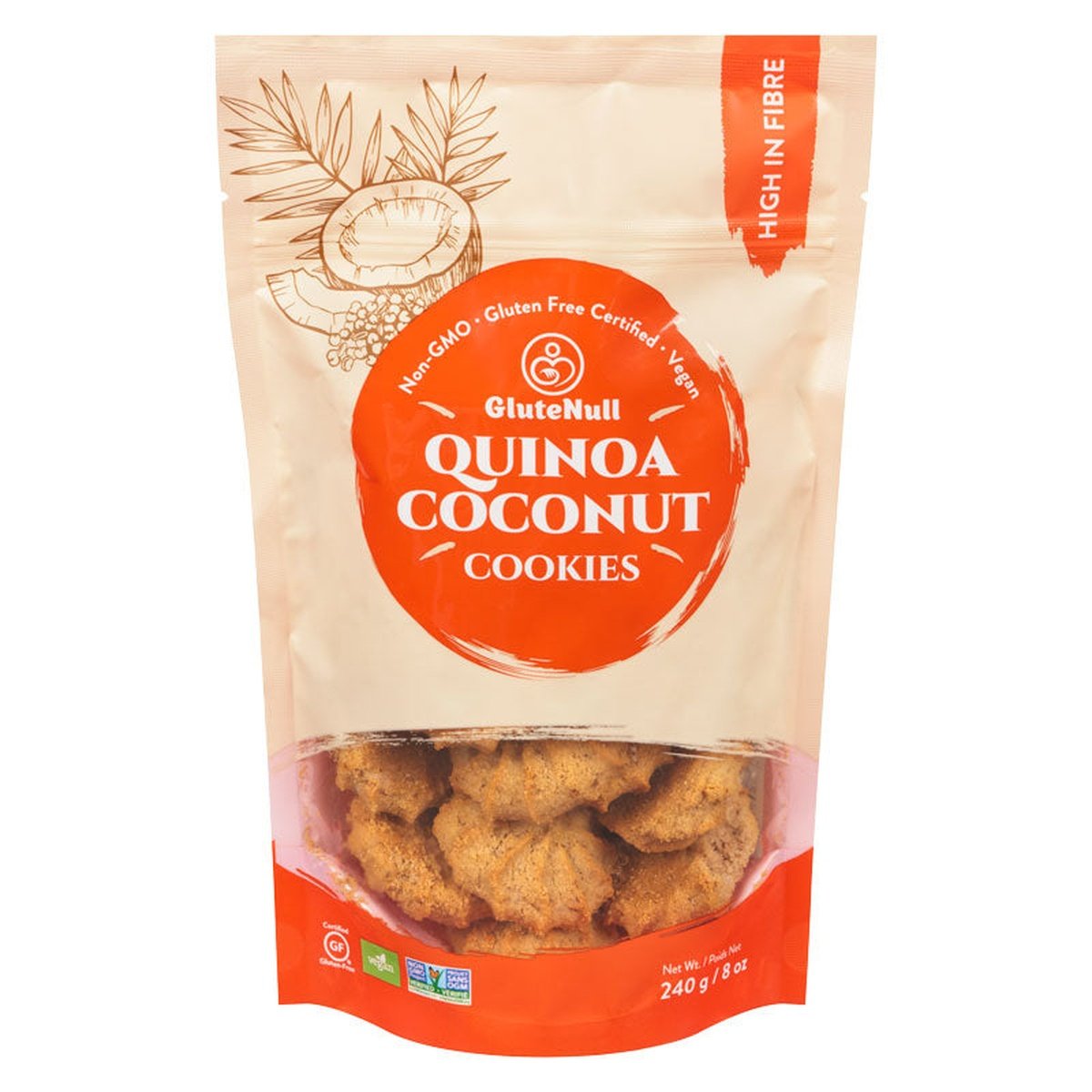 Quinoa Coconut Cookies (Pouch)  GluteNull   