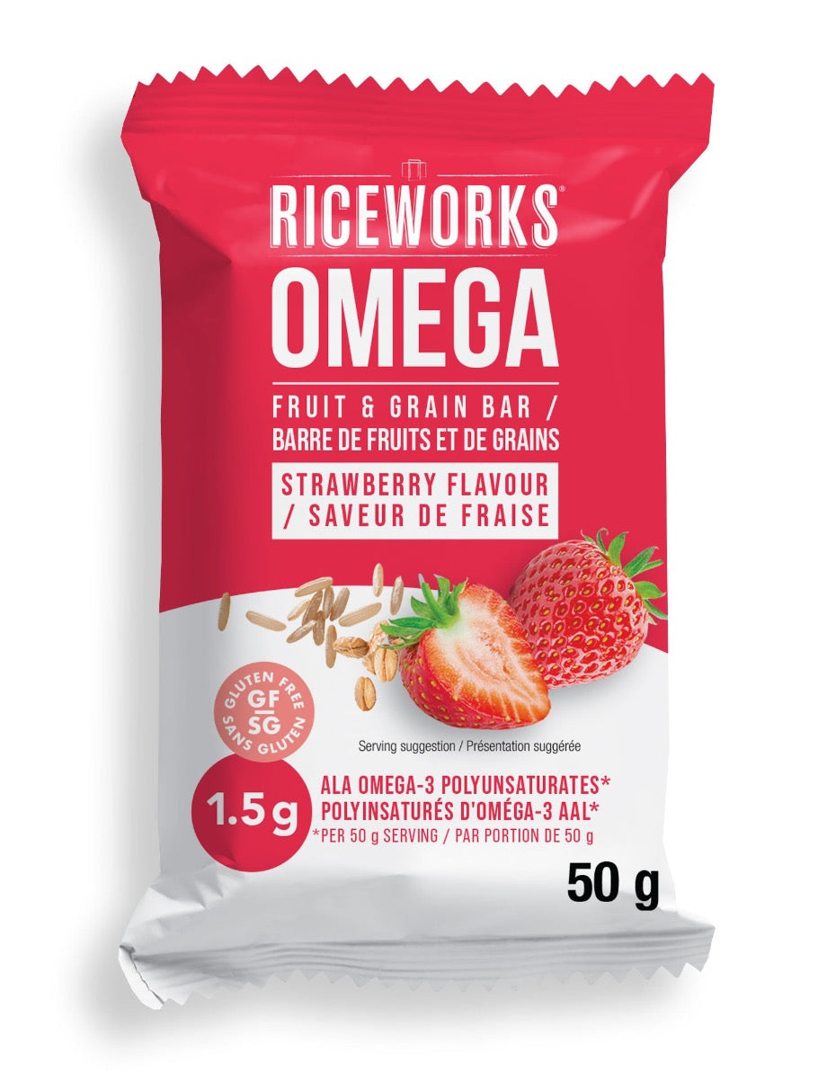 Strawberry Omega Fruit & Grain Bar  Riceworks   