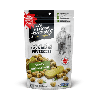 Roasted Fava Beans - Dill Pickle  Three Farmers   