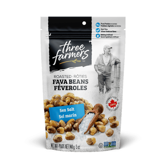 Roasted Fava Beans - Sea Salt  Three Farmers
