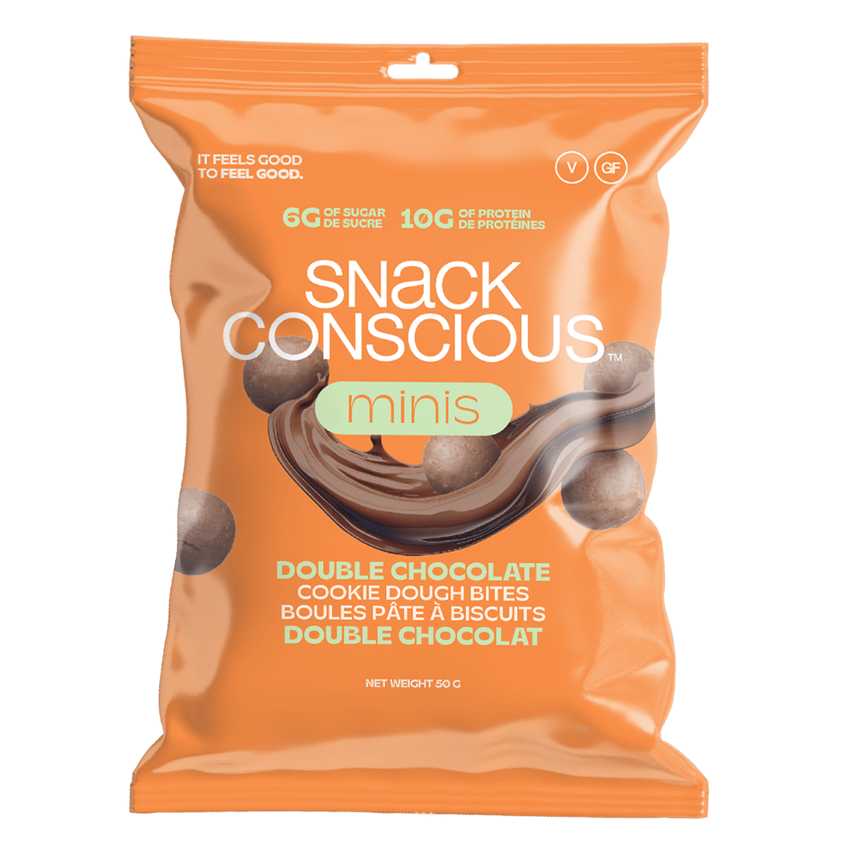 Mini Cookie Dough Bites - Double Chocolate  Snack Conscious   