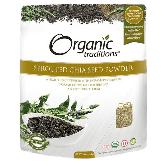 Sprouted Chia  Organic traditions 454g