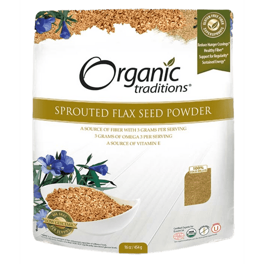 Sprouted Flax  Organic traditions 454g