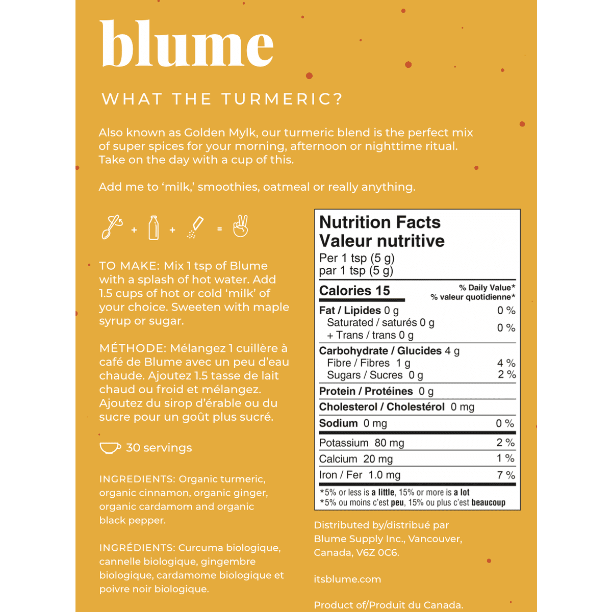 Turmeric Blend  blume   