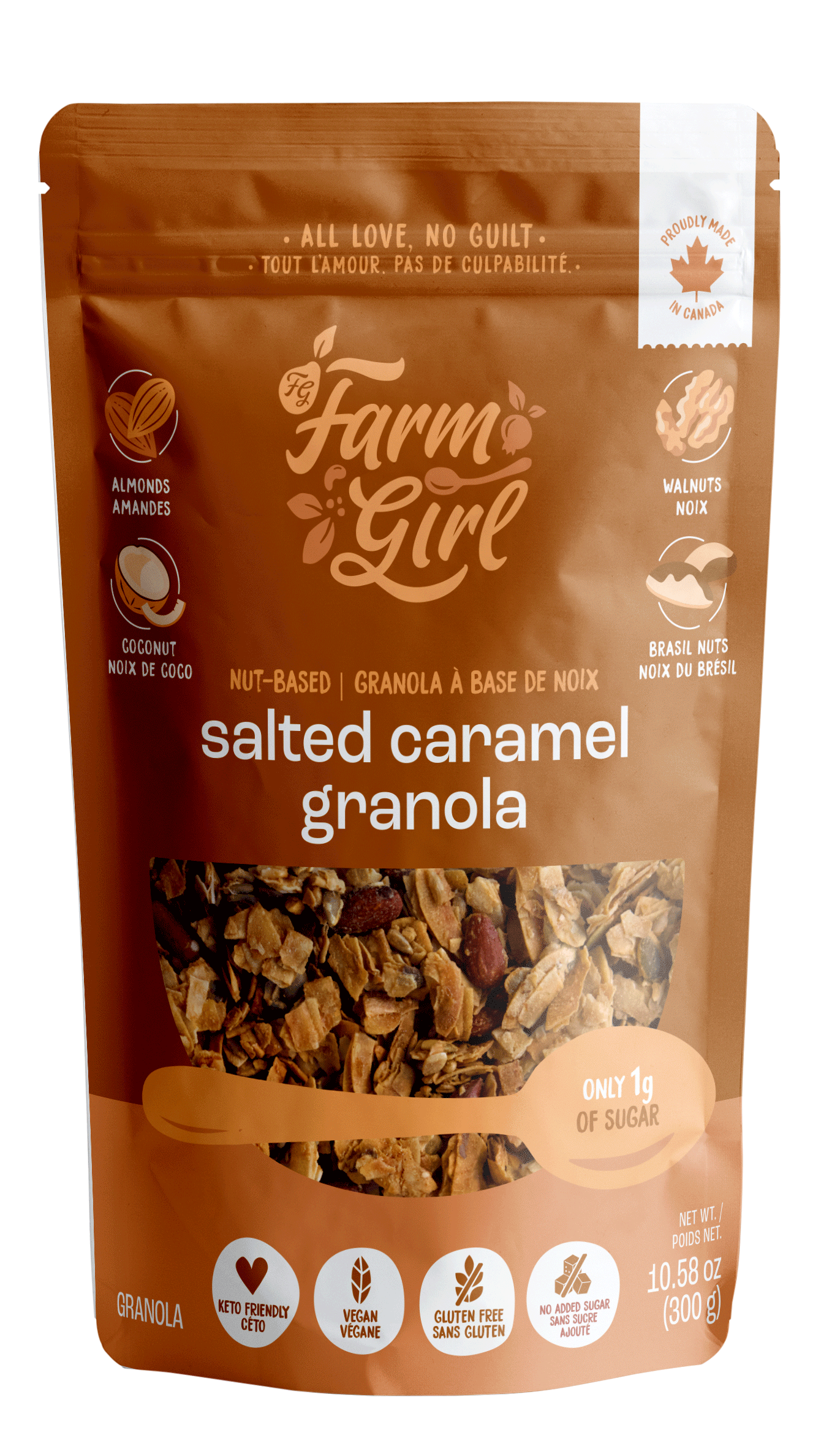 Ketocrunch Granola - Salted Caramel  Farm Girl   