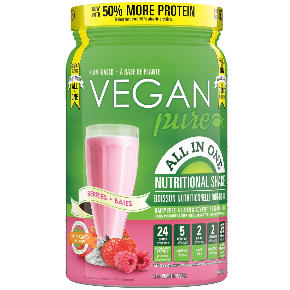 All in One Nutritional Shake Berry  Vegan Pure   