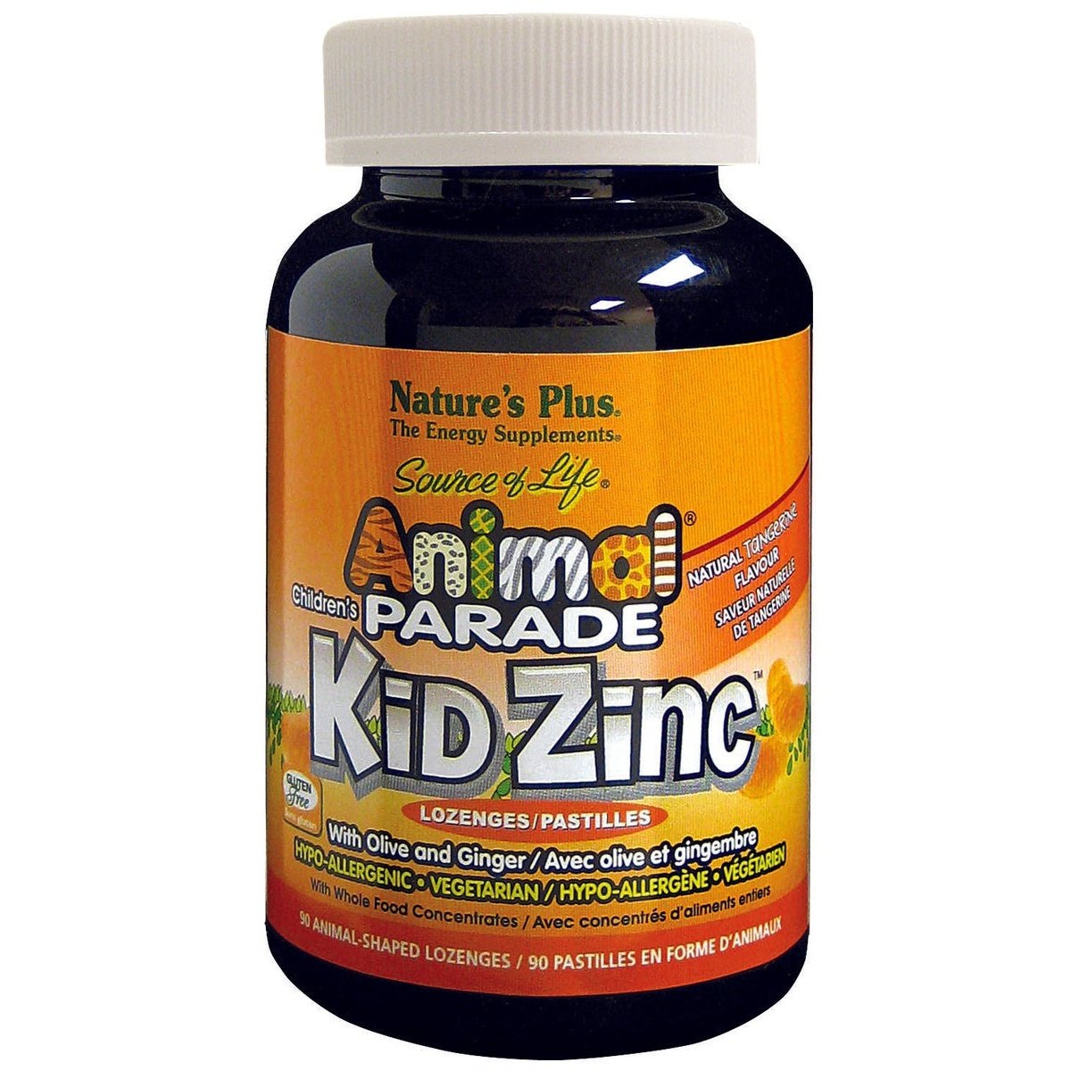 Animal Parade KidZinc, Tangerine  Natures Plus   