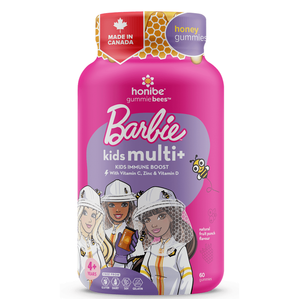 Barbie Complete Kids Multivitamin + Immune  Honibe   