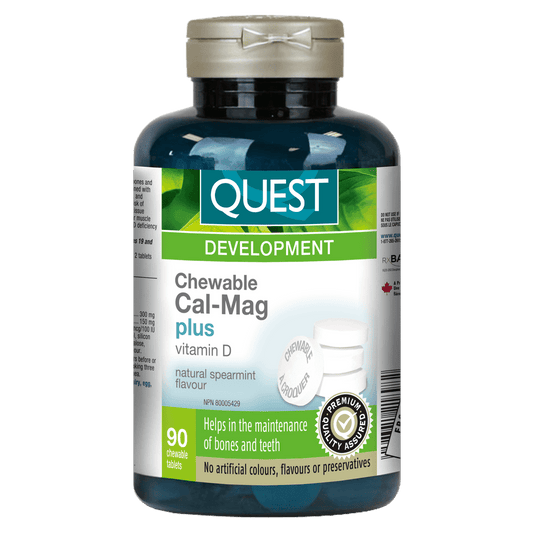 Chewable Cal-Mag + Vitamin D  Quest - The Quest For Health   