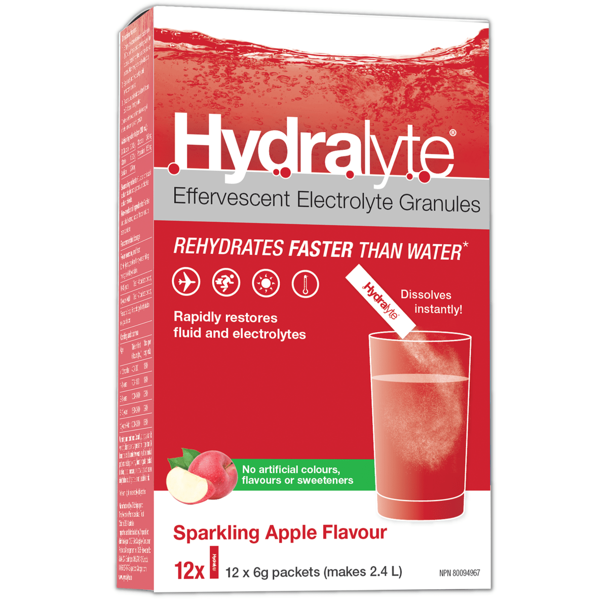 Electrolyte Granules - Apple  Hydralyte   