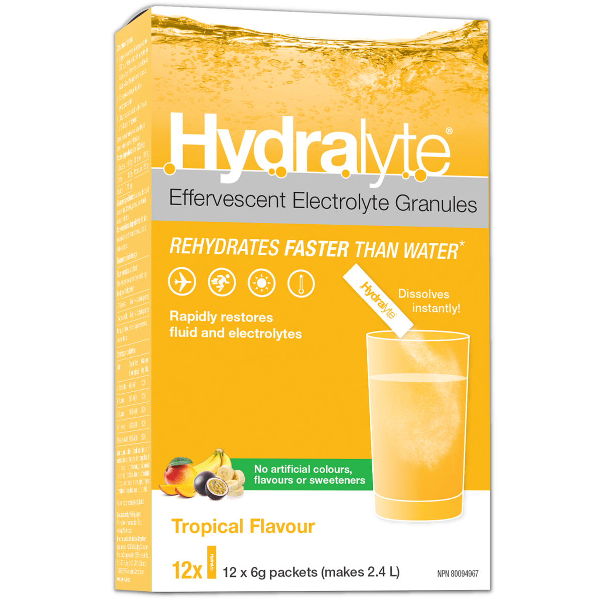 Electrolyte Granules - Tropical  Hydralyte   