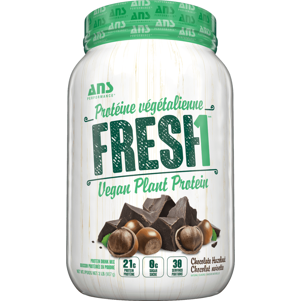 FRESH1 Vegan Protein Chocolate Hazelnut  ANS Performance   