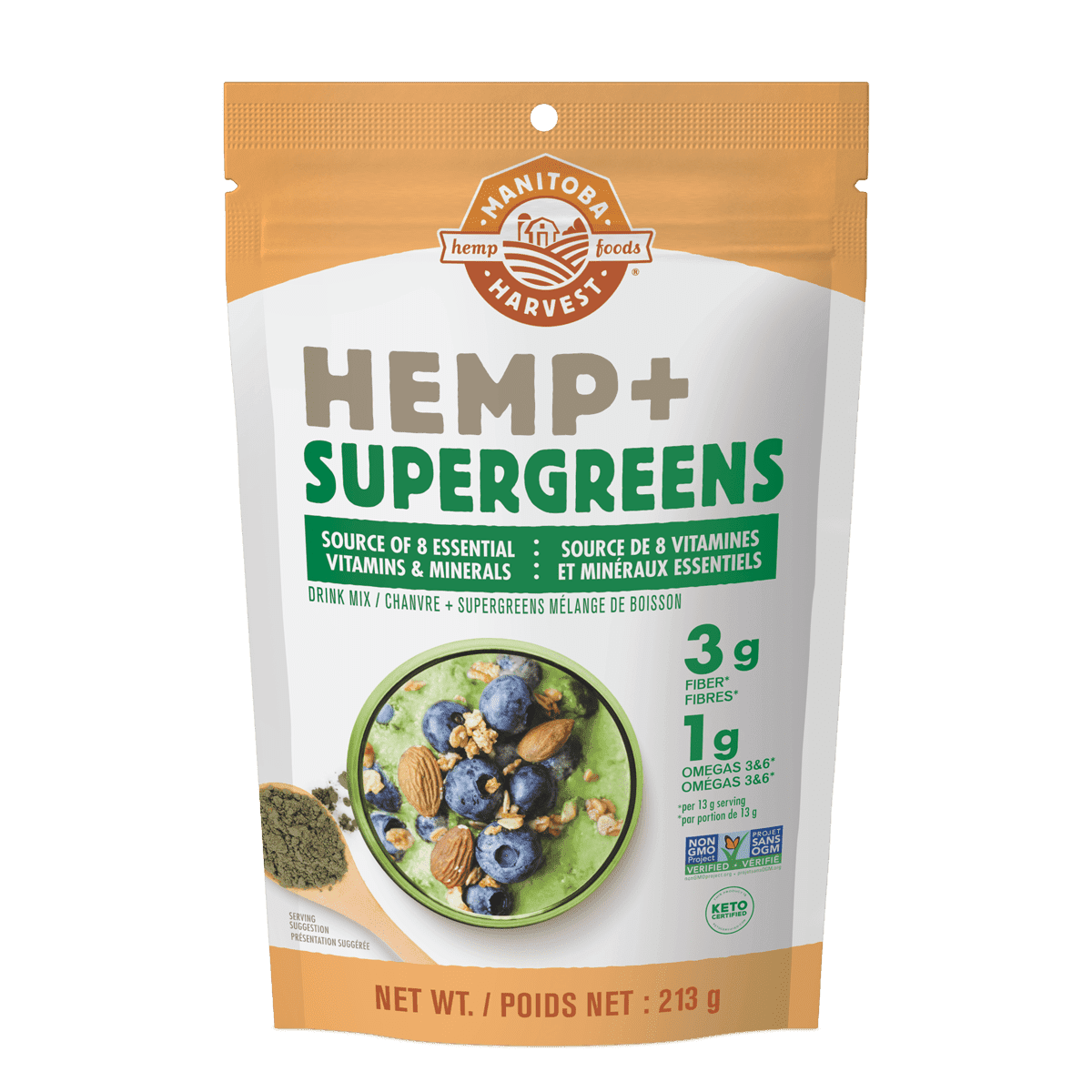 Hemp + Supergreens  Manitoba Harvest   