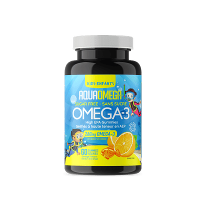 High EPA Kids Gummies, Orange  AQUAOMEGA   