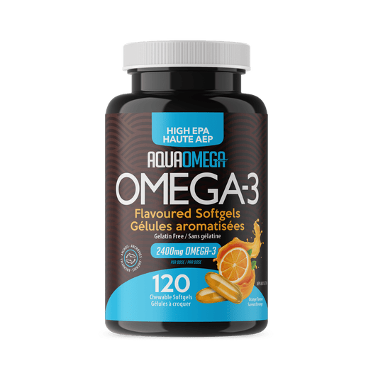 High EPA Omega 3 Chewables, Orange  AQUAOMEGA