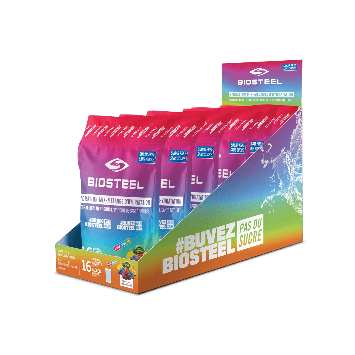 Hydration Mix Rainbow Twist  BioSteel Sports Nutrition Inc. 16ct  