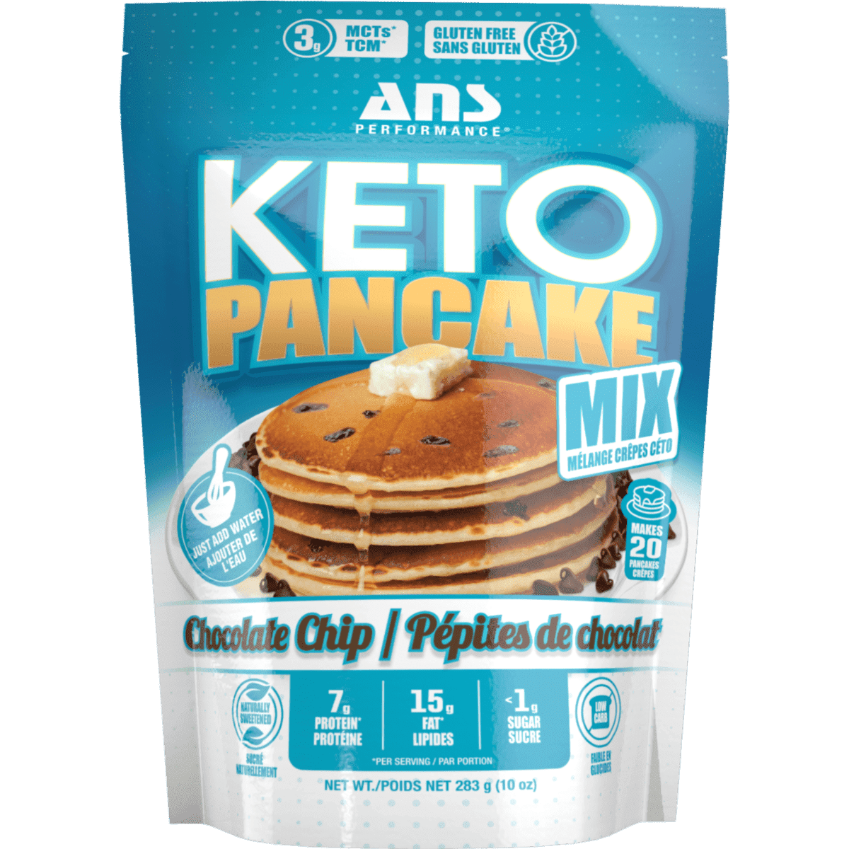 KETO Pancake Mix Chocolate Chip  ANS Performance 283g  