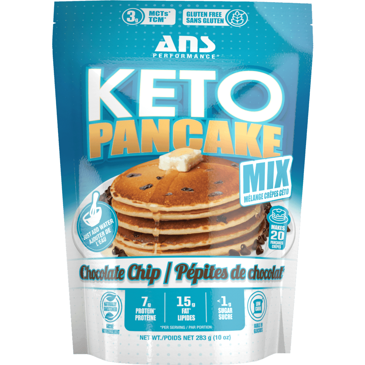 KETO Pancake Mix Chocolate Chip  ANS Performance   