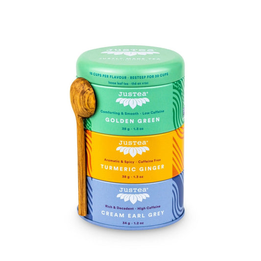 Loose Leaf Assorted Tea Trio Tin  JusTea   