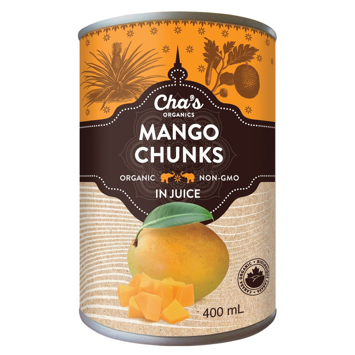 Mango Chunks In Juice  Cha's Organics   