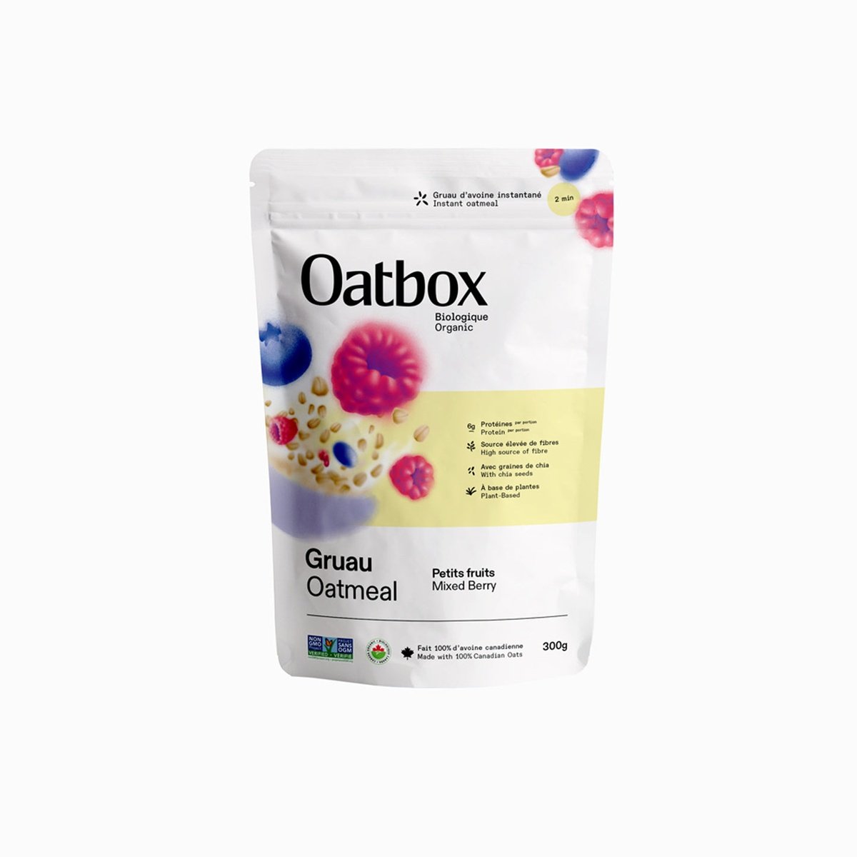 Mixed Berries Oatmeal  Oatbox   