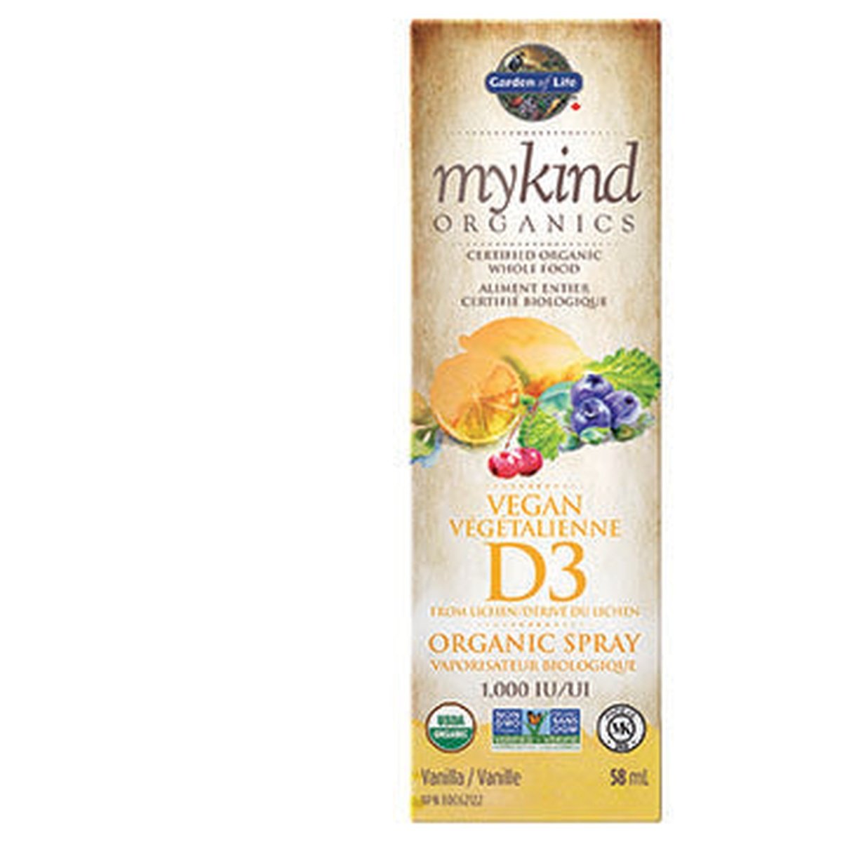 Mykind Organics -Vitamin D3 Organic  Garden of Life   