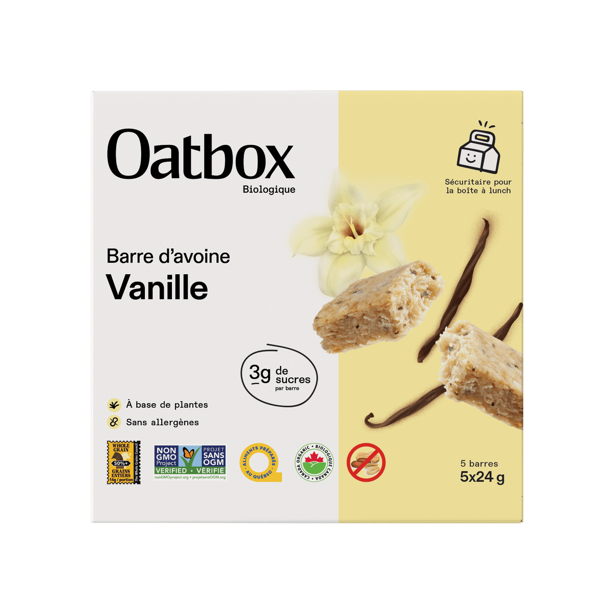 Oat Bar Vanilla  Oatbox   