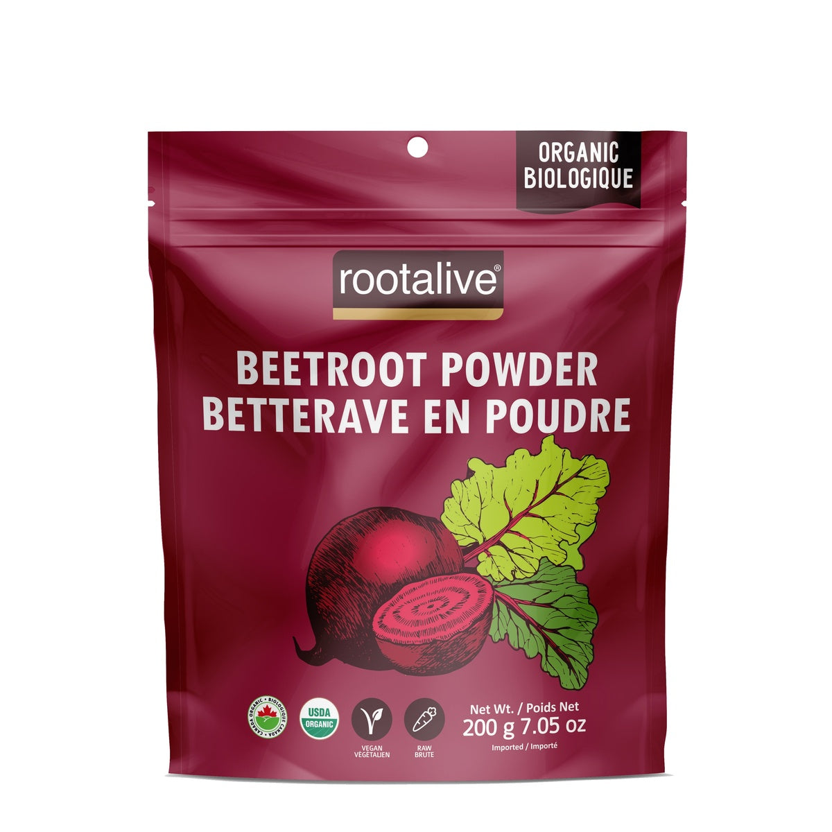 Organic Beetroot Powder  Rootalive Inc.   