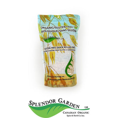 Organic Gluten-Free Quick Rolled Oats  Splendor Garden   