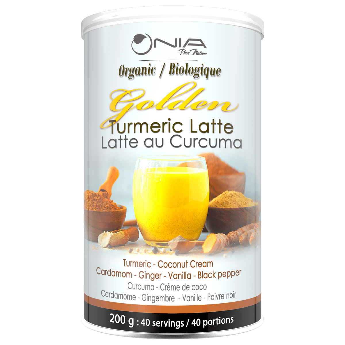 Organic Golden Turmeric Latte  Nia Pure Nature   