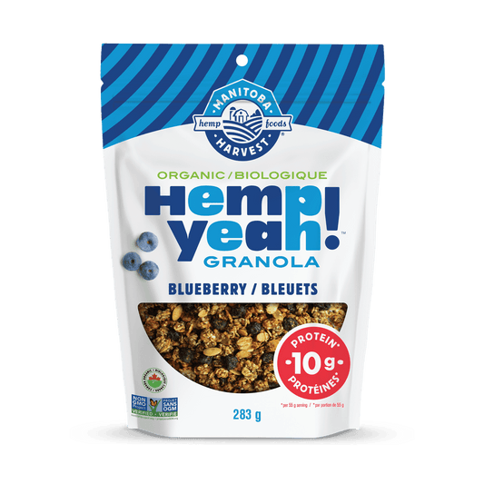 Organic Hemp Granola Blueberry  Manitoba Harvest