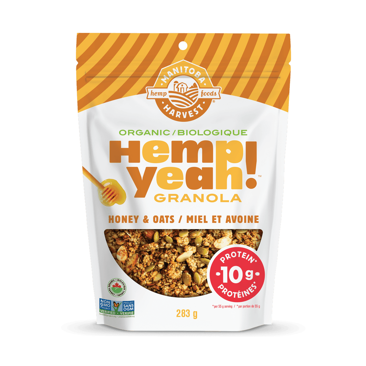 Organic Hemp Granola Honey & Oats  Manitoba Harvest   