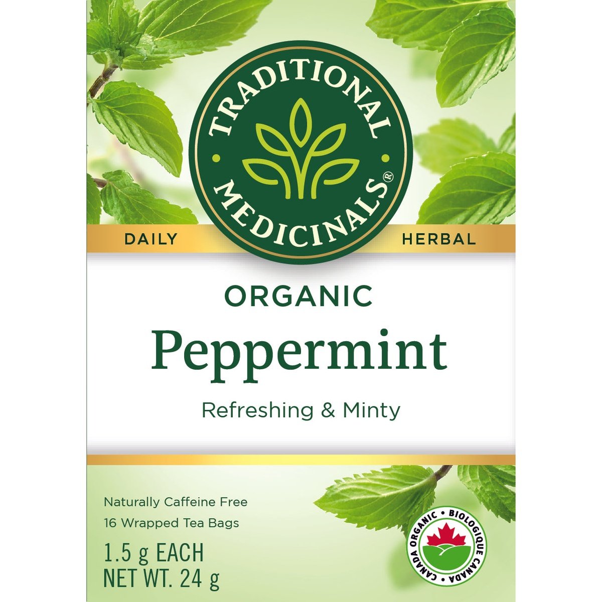 Organic Peppermint Tea  Traditional Medicinals   