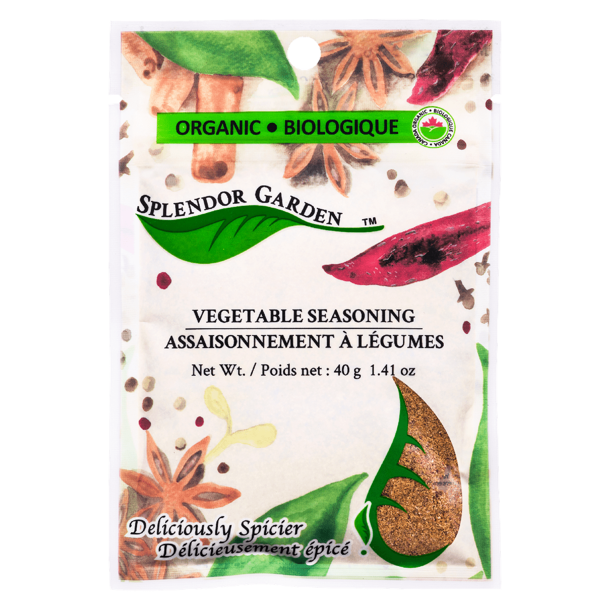 Organic Vegetable Seasoning  Splendor Garden   