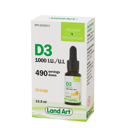 Organic Vitamin D3 1000IU  Land Art