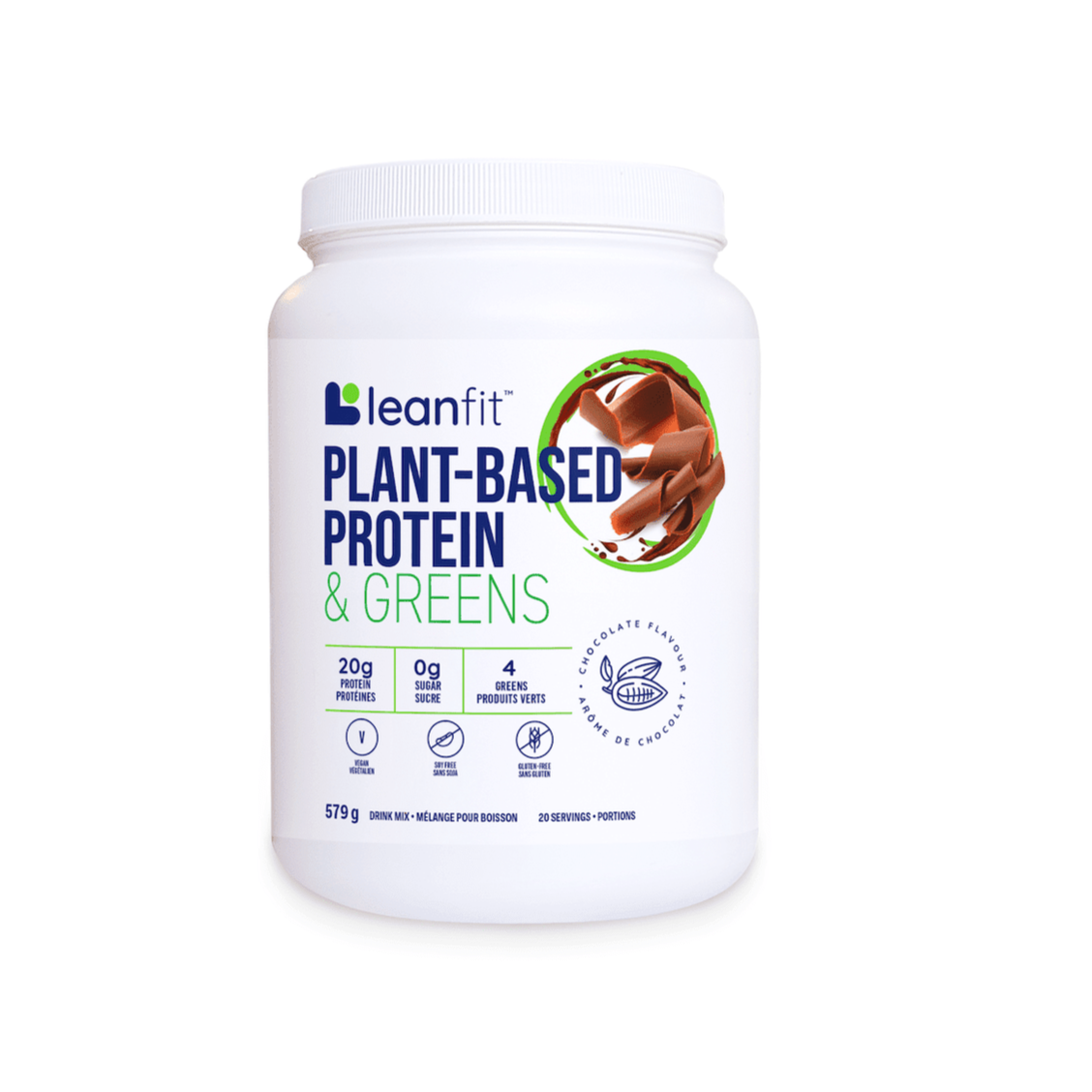 Plant-Based Protein & Greens  - Chocolate  LeanFit   