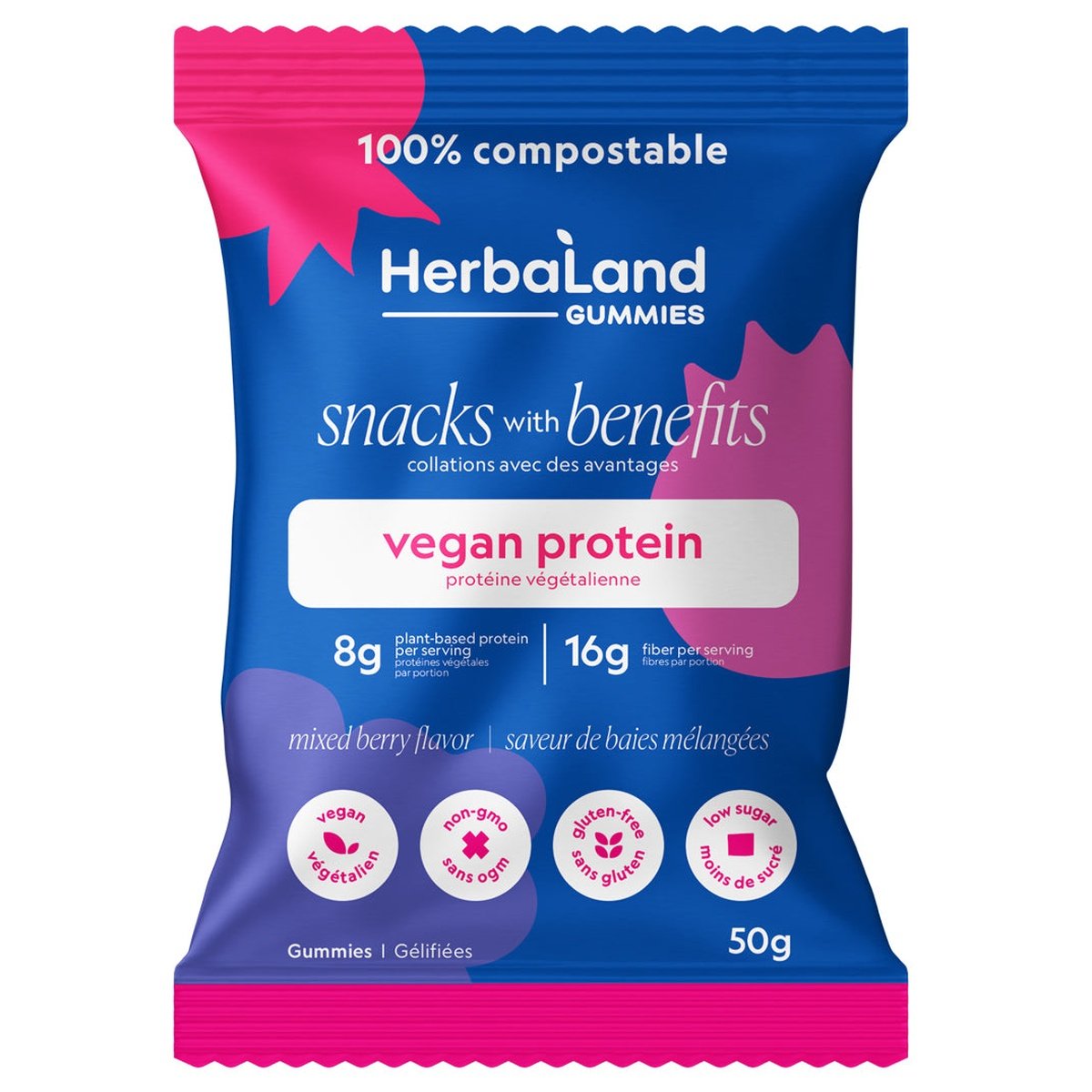 Protein Gummies - Mixed Berry  Herbaland   