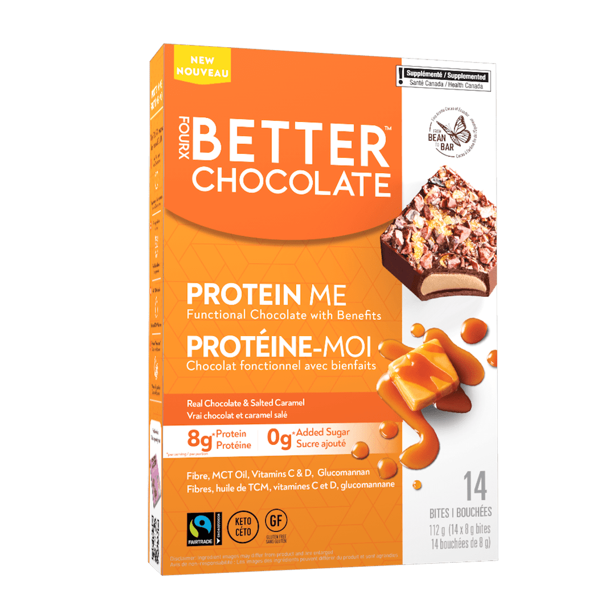 Protein Me - Salted Caramel  FourX Better Chocolate   