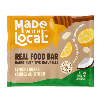 Real Food Bar - Lemon Square  Made with Local   