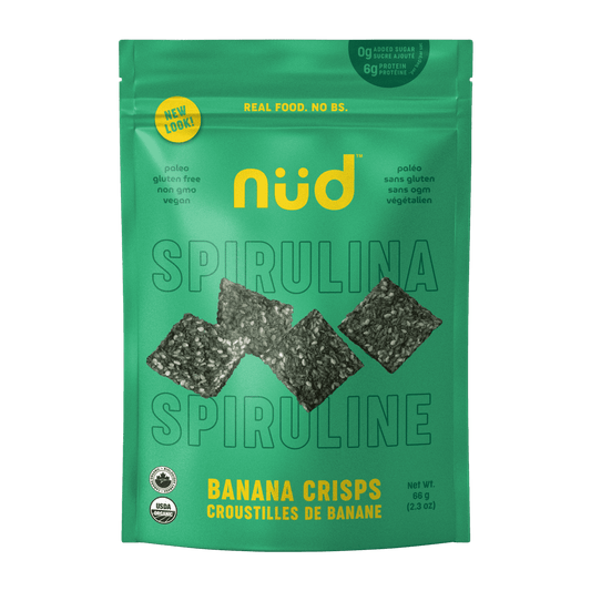 Spirulina Banana Crisps  Nud Fud