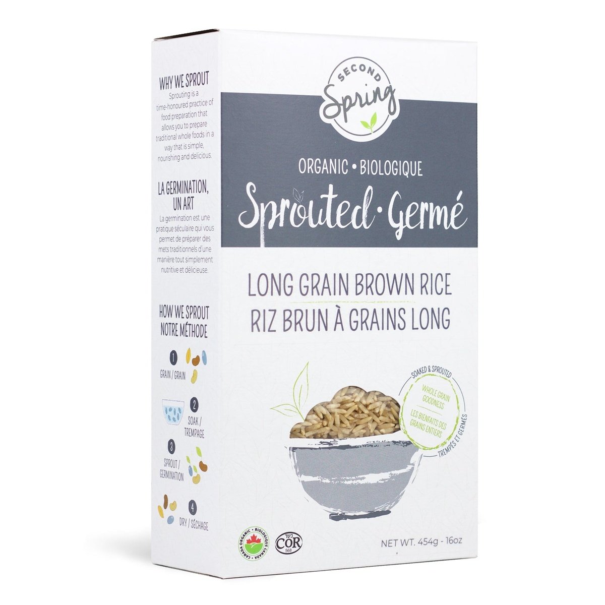 Sprouted Long Grain Brown Rice  Second Spring Sprouted Foods   