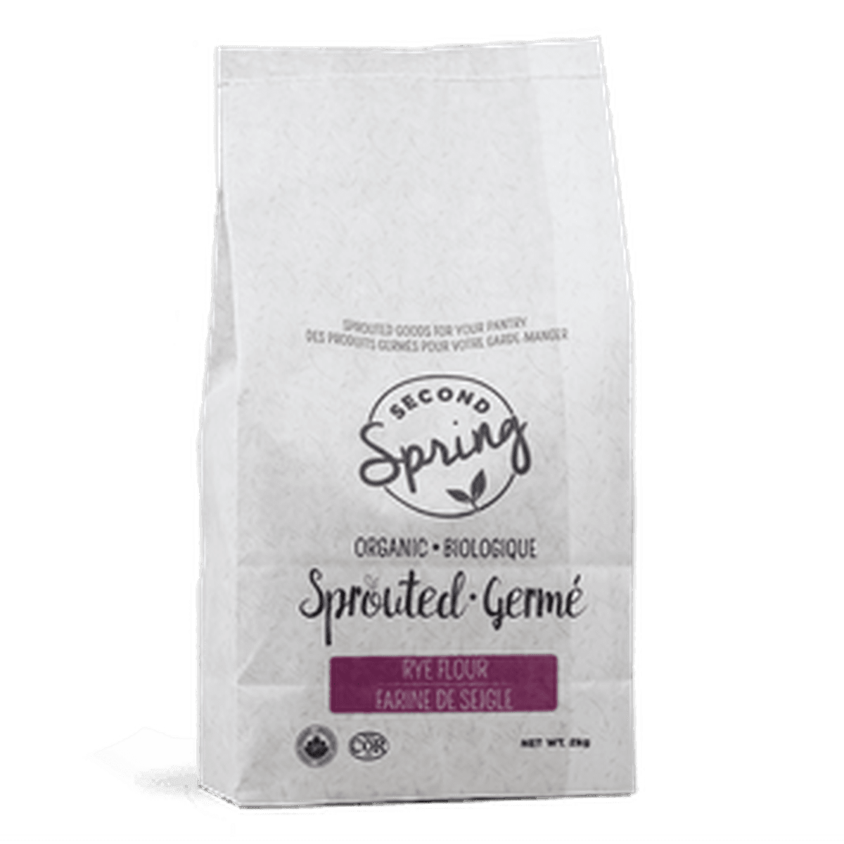 Sprouted Rye Flour  Second Spring Sprouted Foods 2kg  