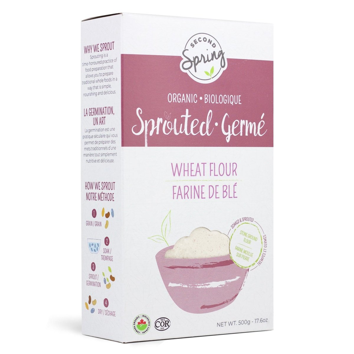 Sprouted Wheat Flour  Second Spring Sprouted Foods   