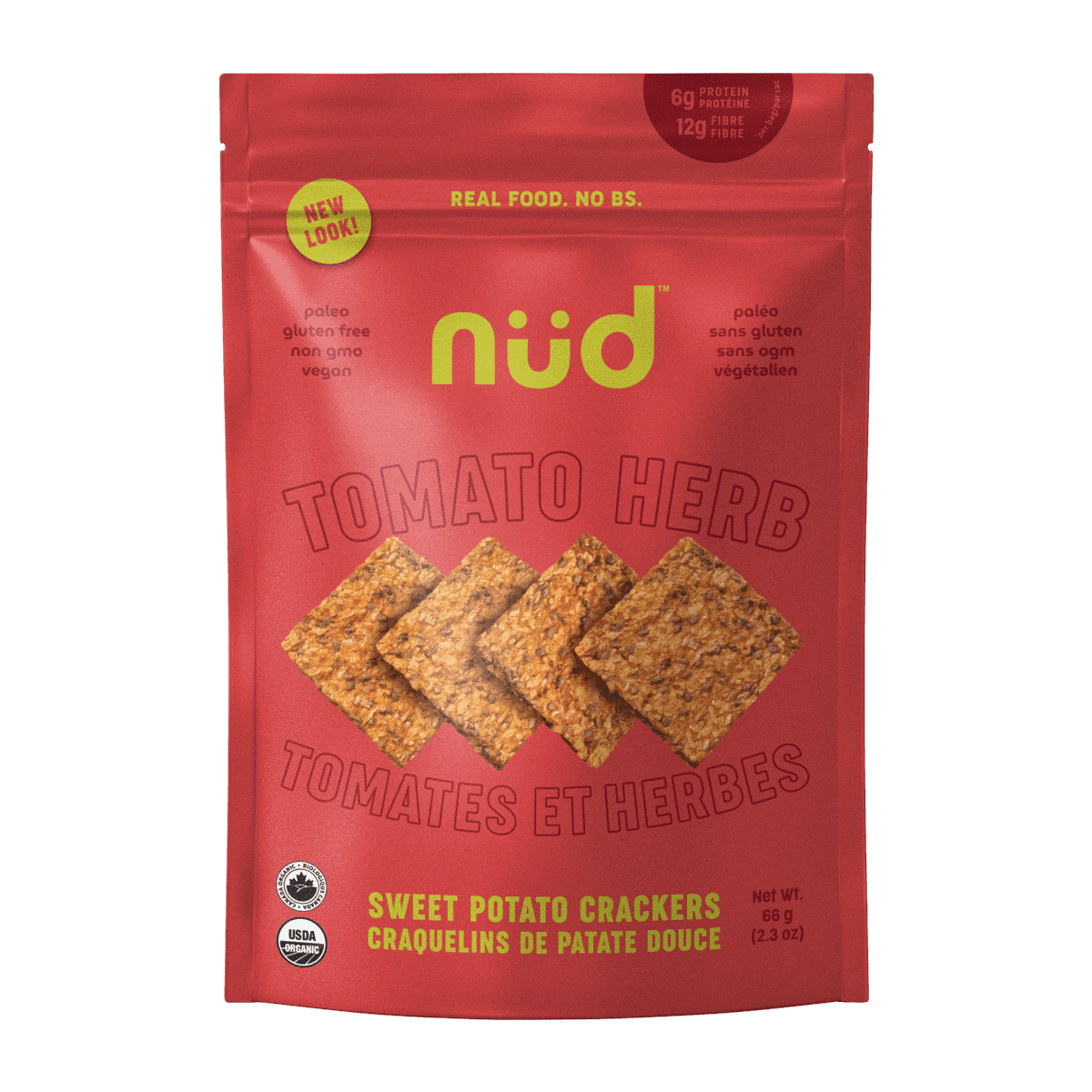 Tomato Herb Crackers  Nud Fud   