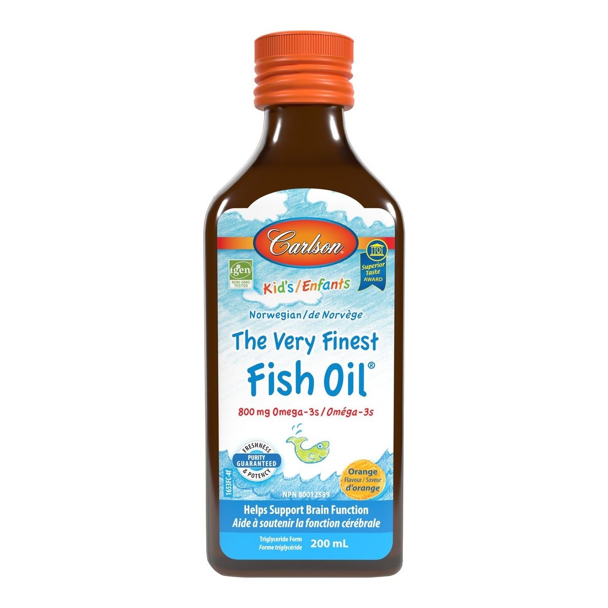 Very Finest Fish Oil Orange Kids  Carlson Laboratories   